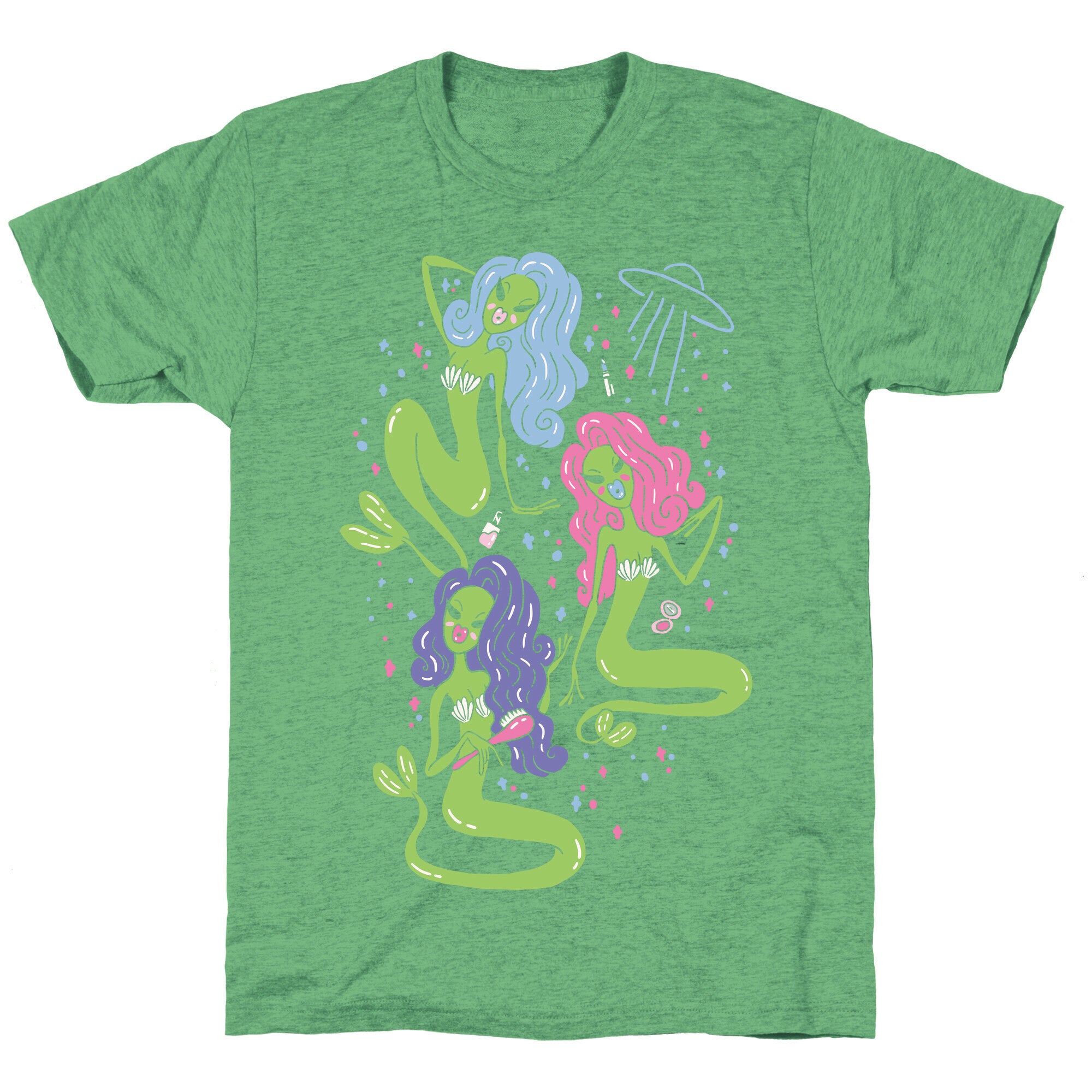 Mermaid Martians Unisex Triblend Tee